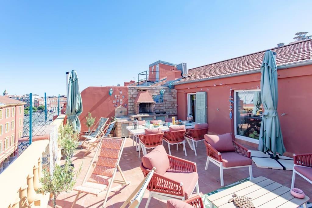 #48 Suite Jean Top Floor Terrace 5Min Walk Sea Ac Nice Extérieur photo