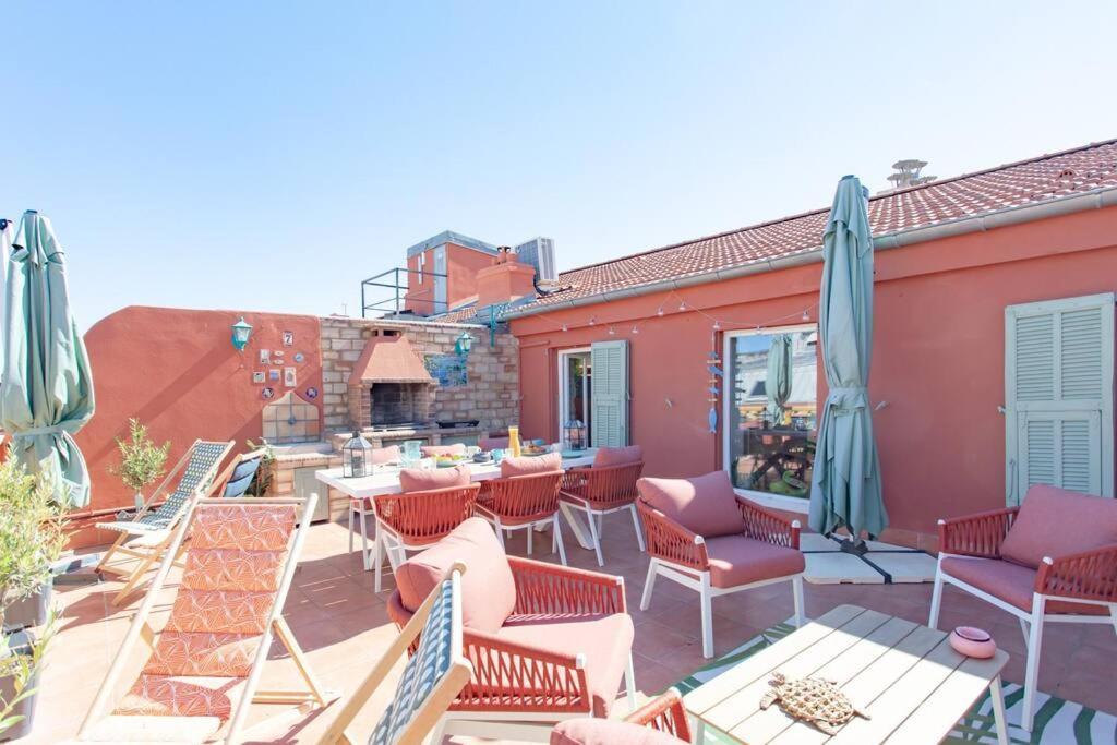 #48 Suite Jean Top Floor Terrace 5Min Walk Sea Ac Nice Extérieur photo